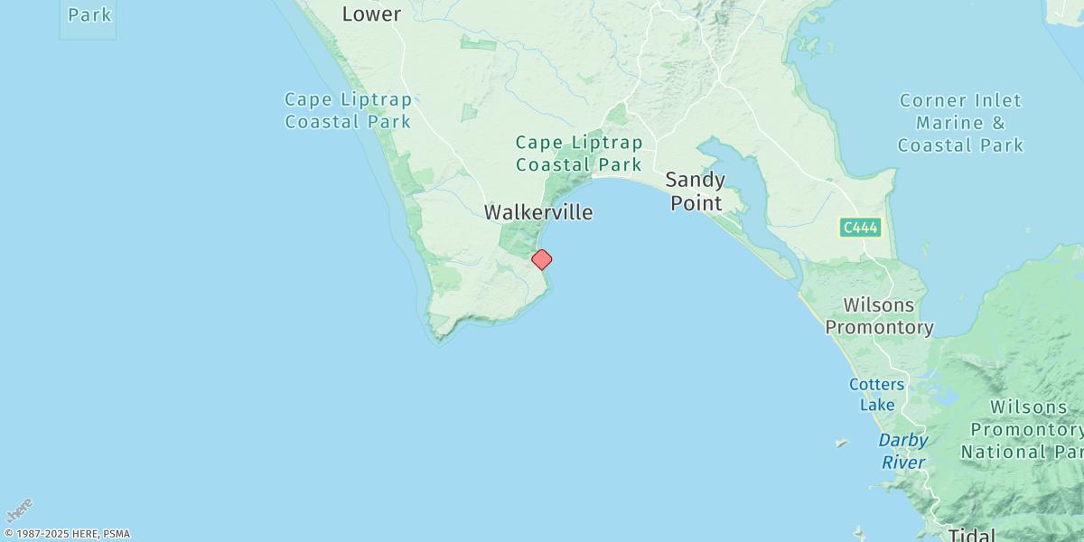Map of Waratah Bay
