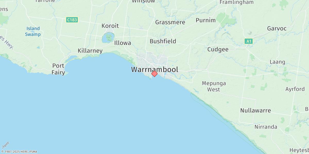 Map of Warrnambool