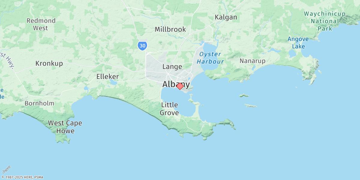 Map of Albany