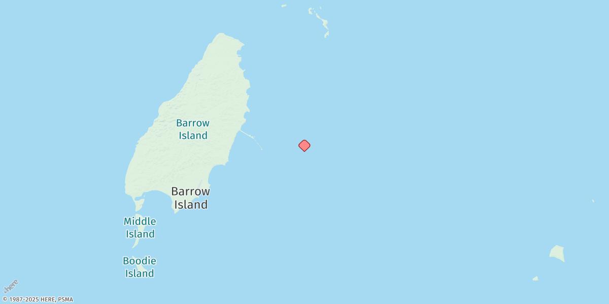 Map of Barrow Island (Tanker Mooring)