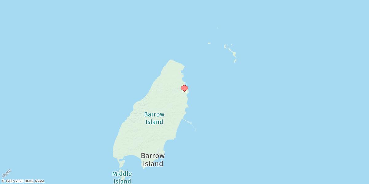 Map of Barrow Island (Wapet Landing)