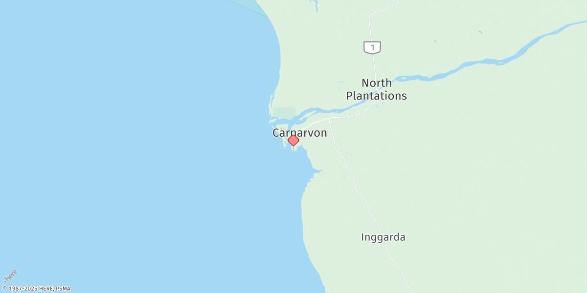 Map of Carnarvon