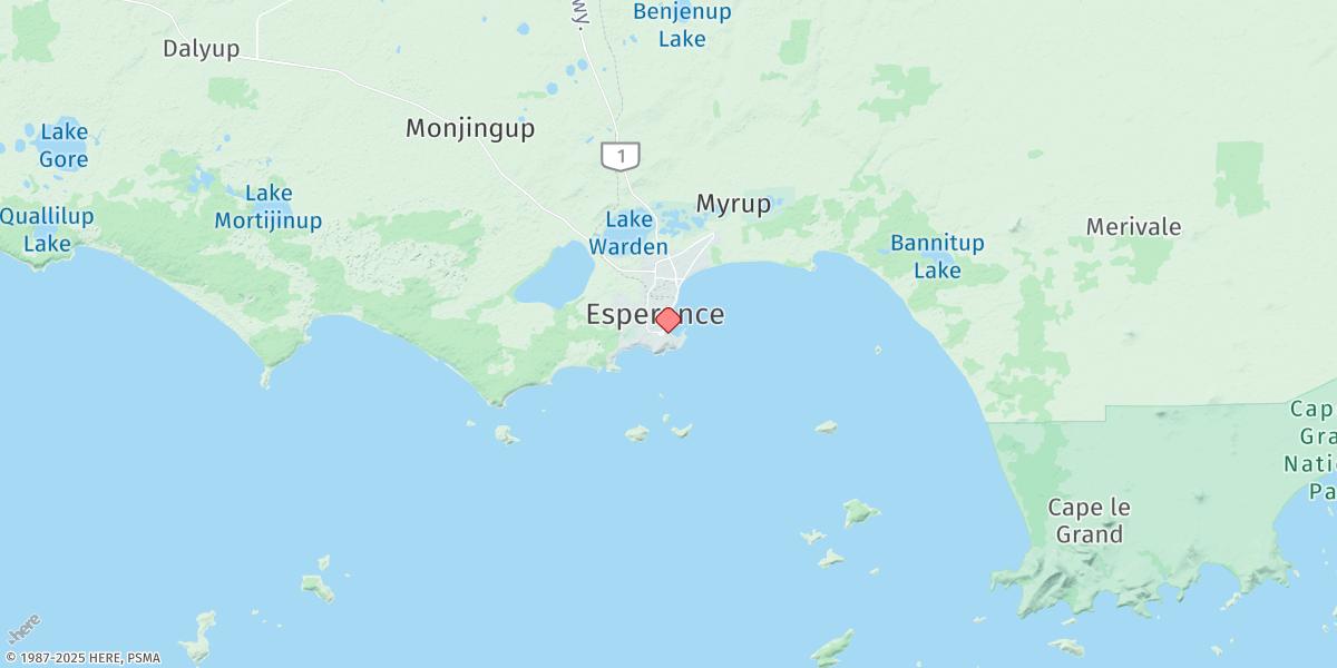 Map of Esperance
