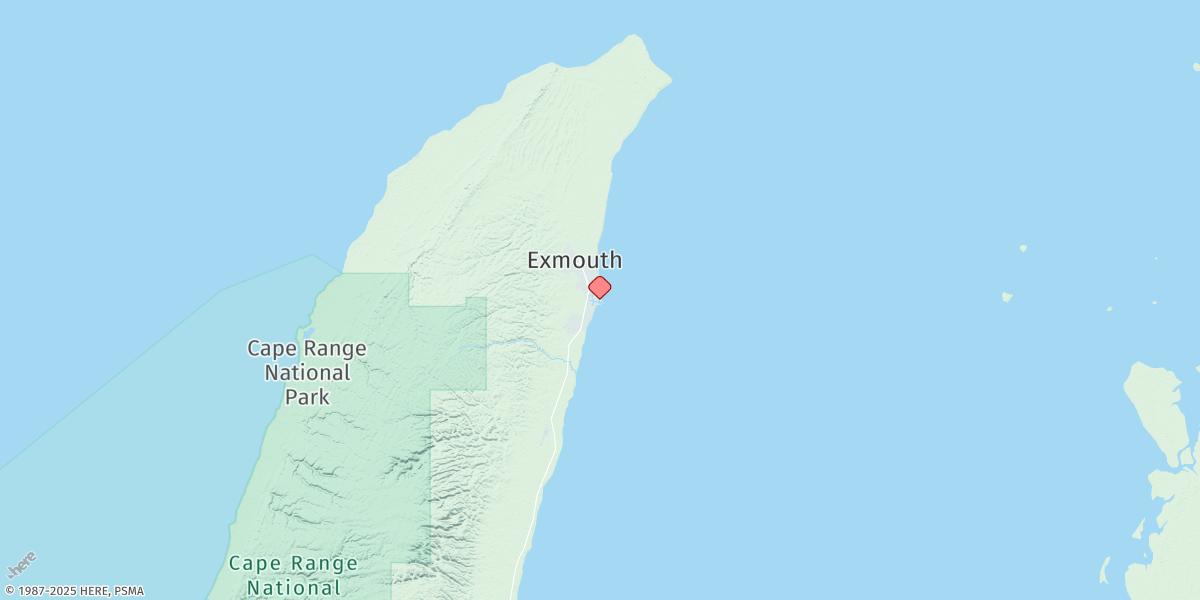 Map of Exmouth