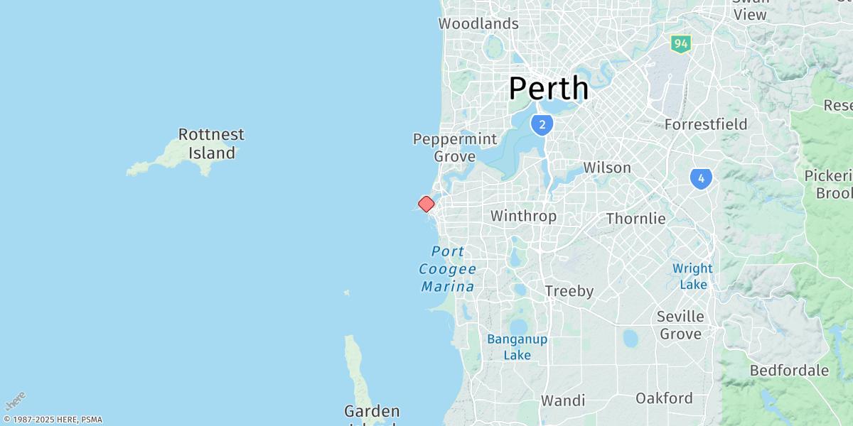Map of Fremantle