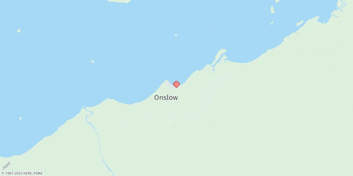 Map of Onslow (Beadon Creek)