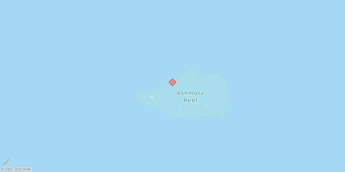 Map of Ashmore Reef