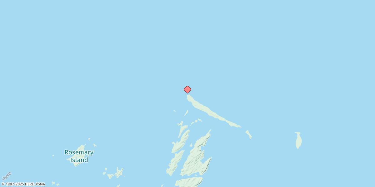 Map of Cape Legendre