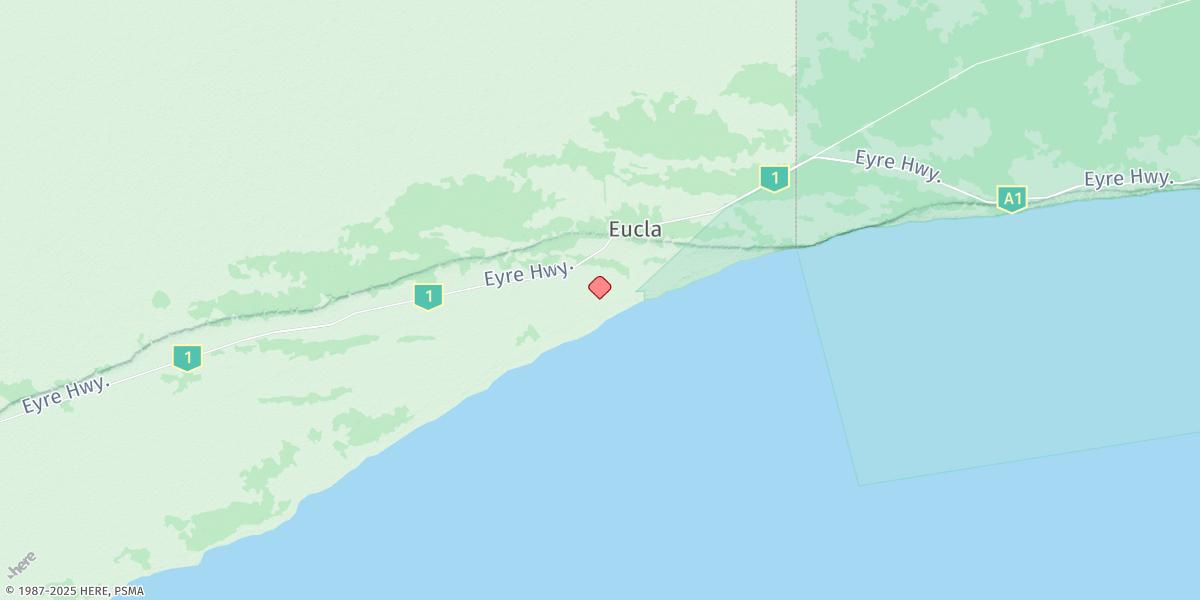 Map of Eucla