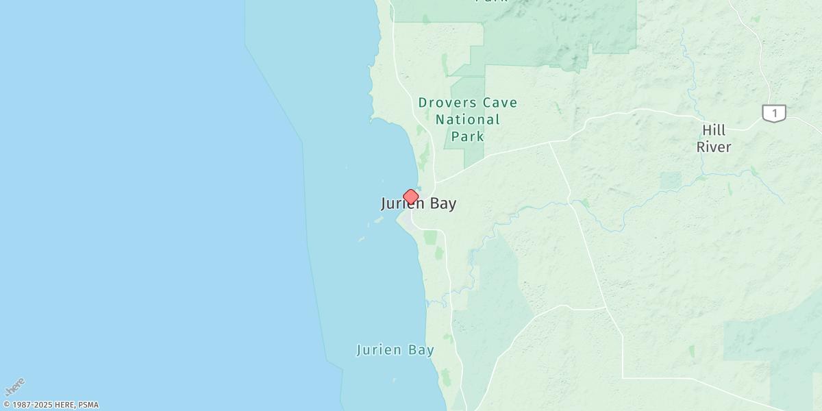 Map of Jurien Bay