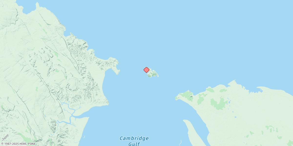 Map of Lacrosse Island