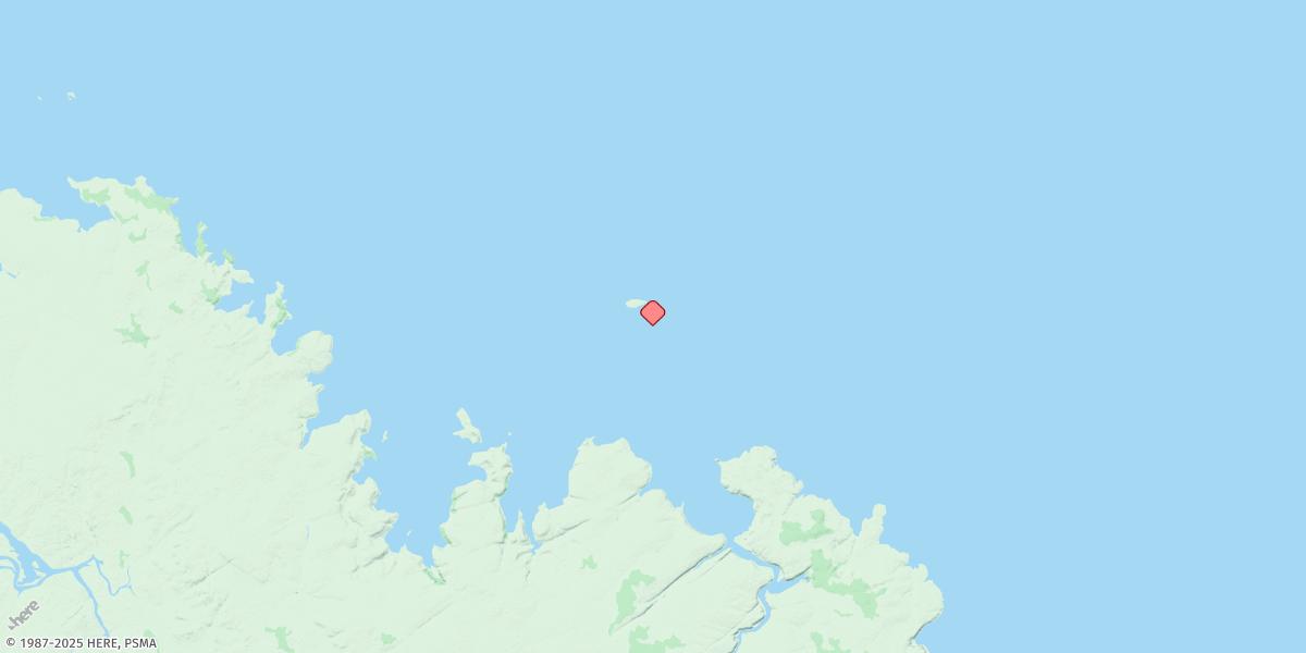 Map of Lesueur Island
