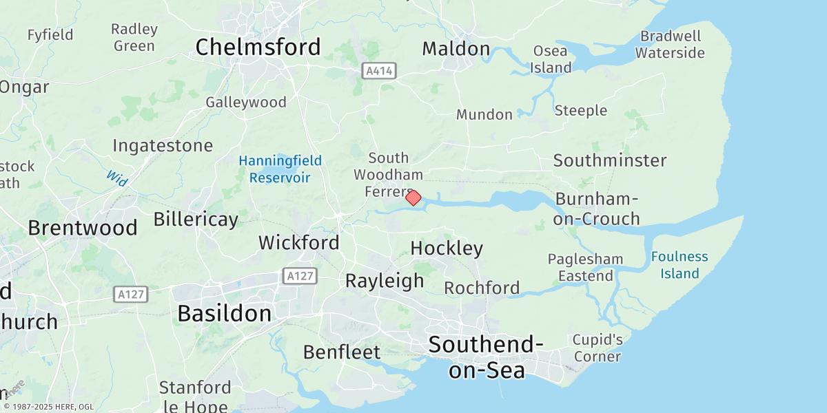 Map of Hullbridge