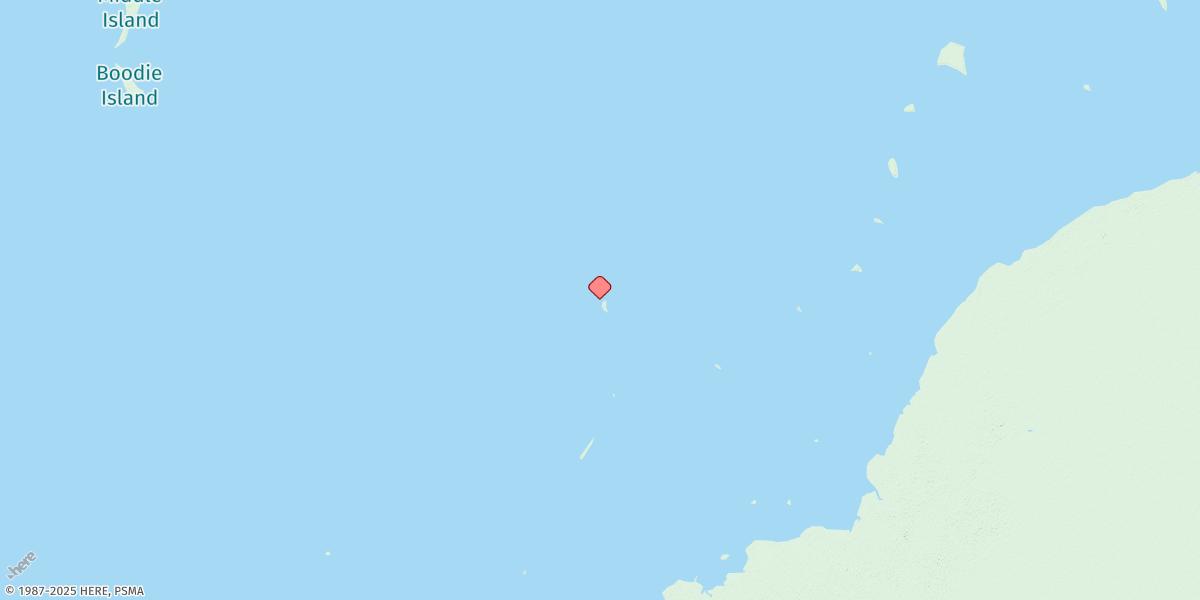 Map of North Sandy Island