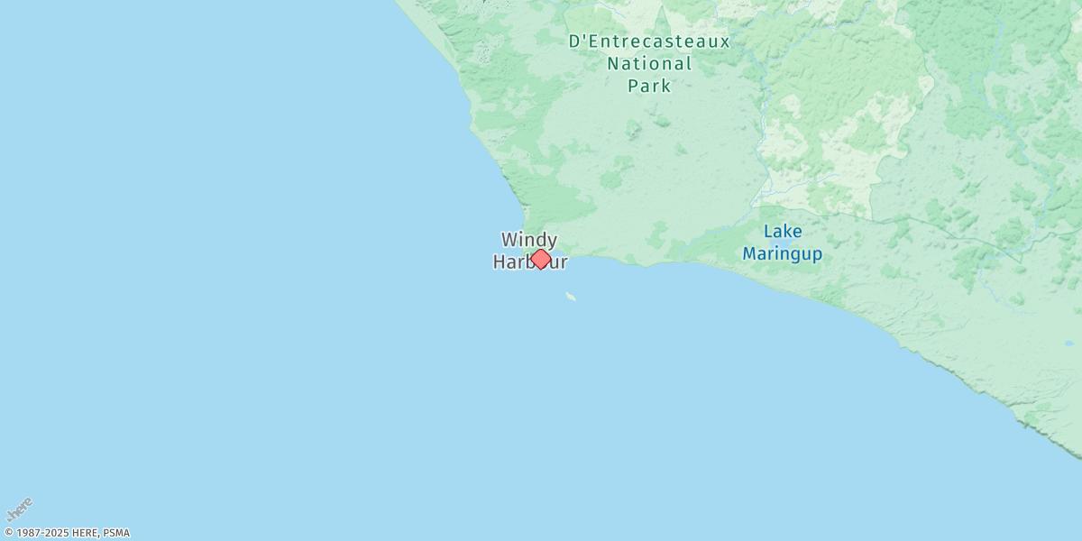 Map of Windy Harbour