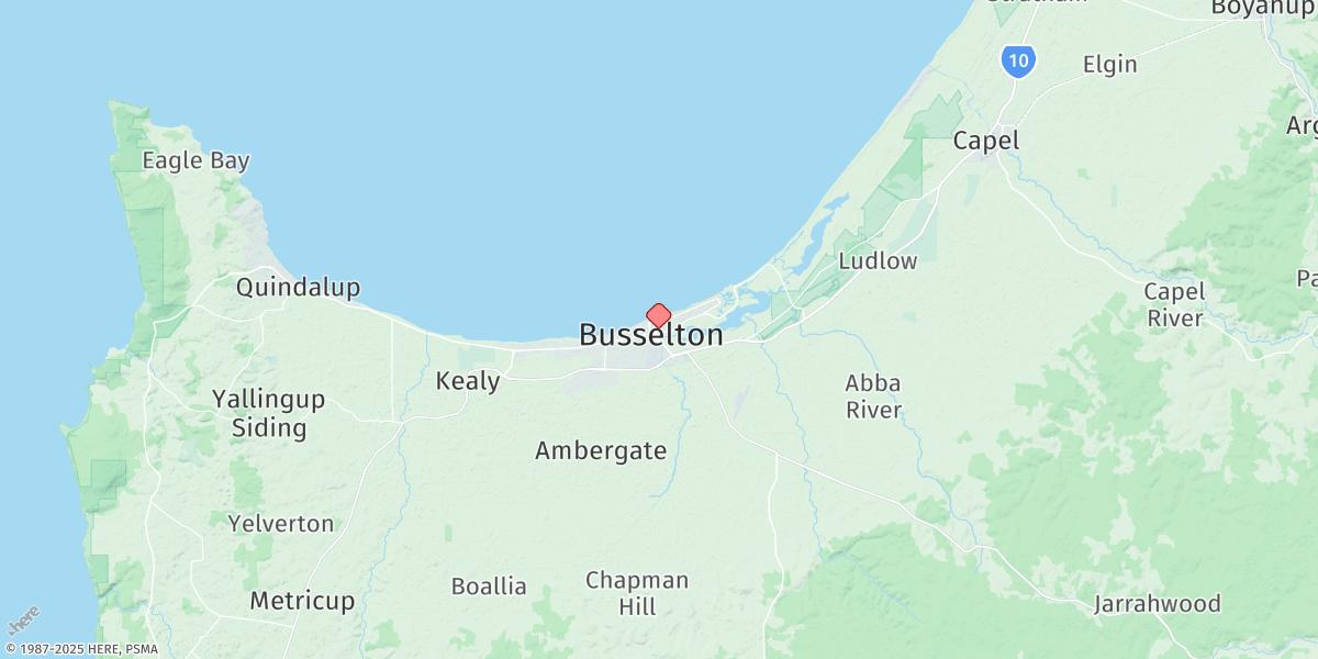 Map of Busselton
