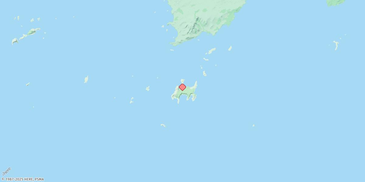 Map of Goose Island Bay