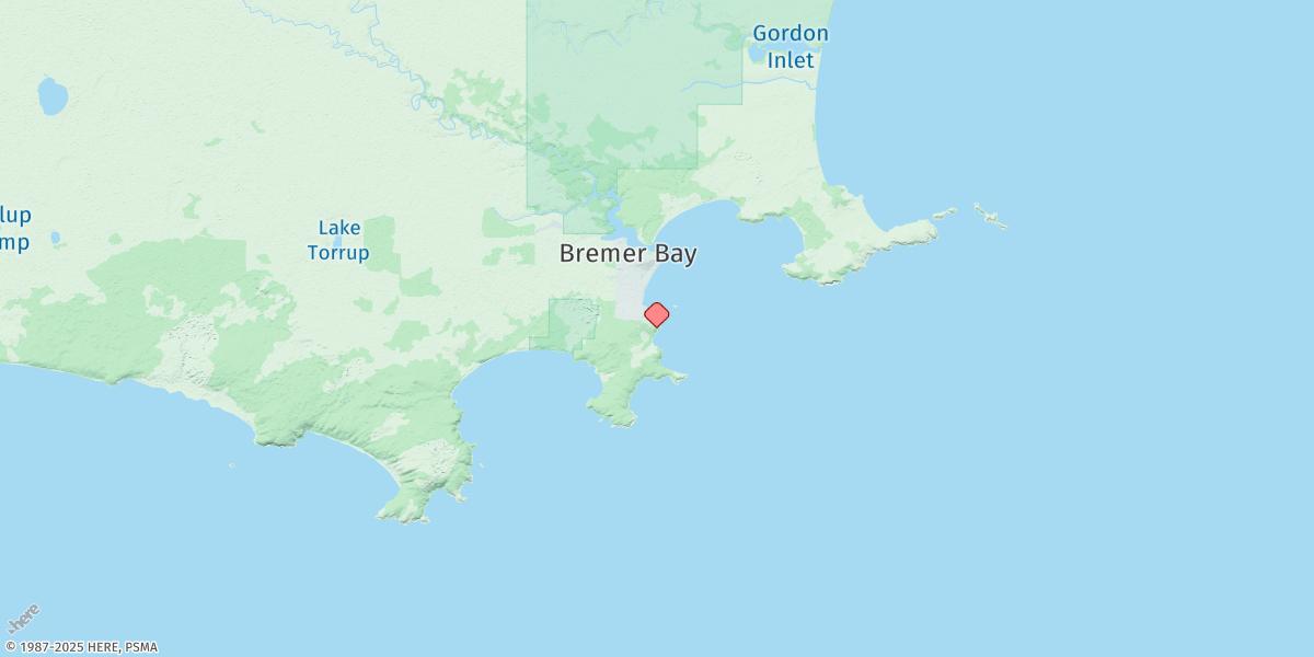 Map of Bremer Bay