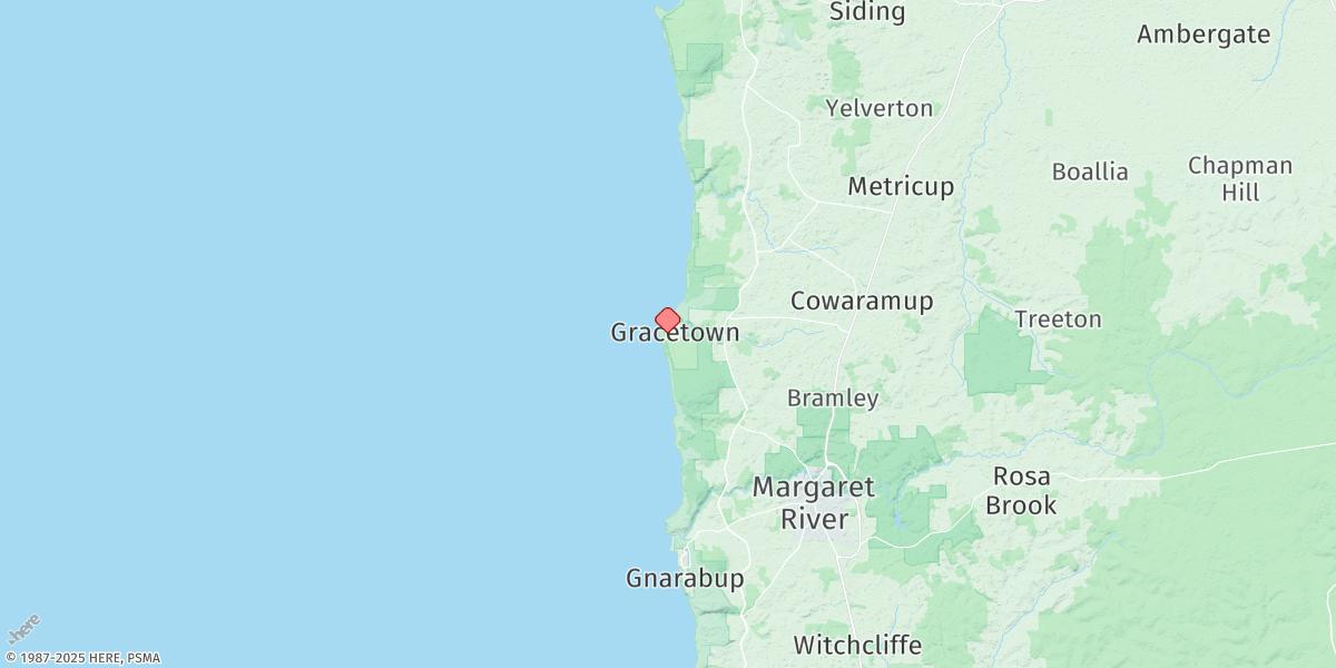 Map of Cowaramup