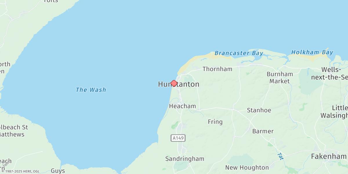 Map of Hunstanton