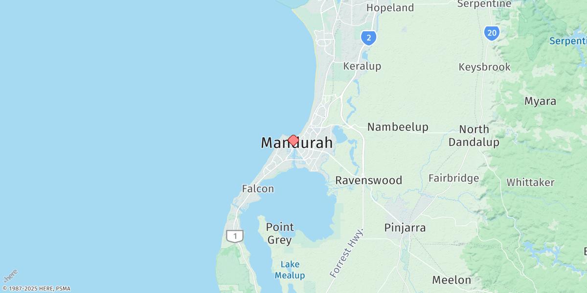 Map of Mandurah