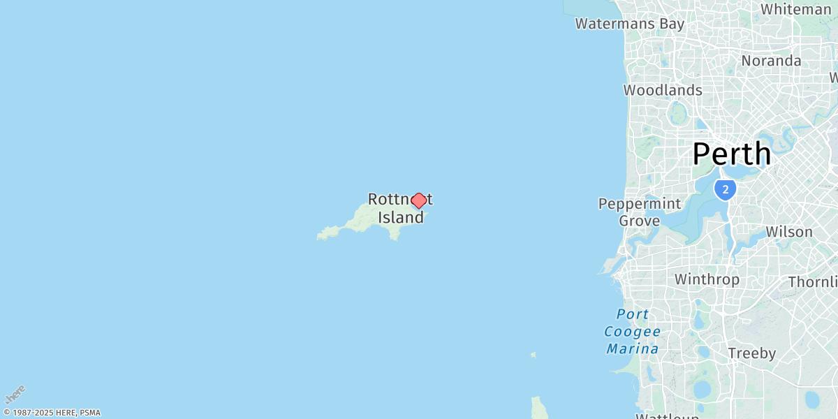 Map of Rottnest Island