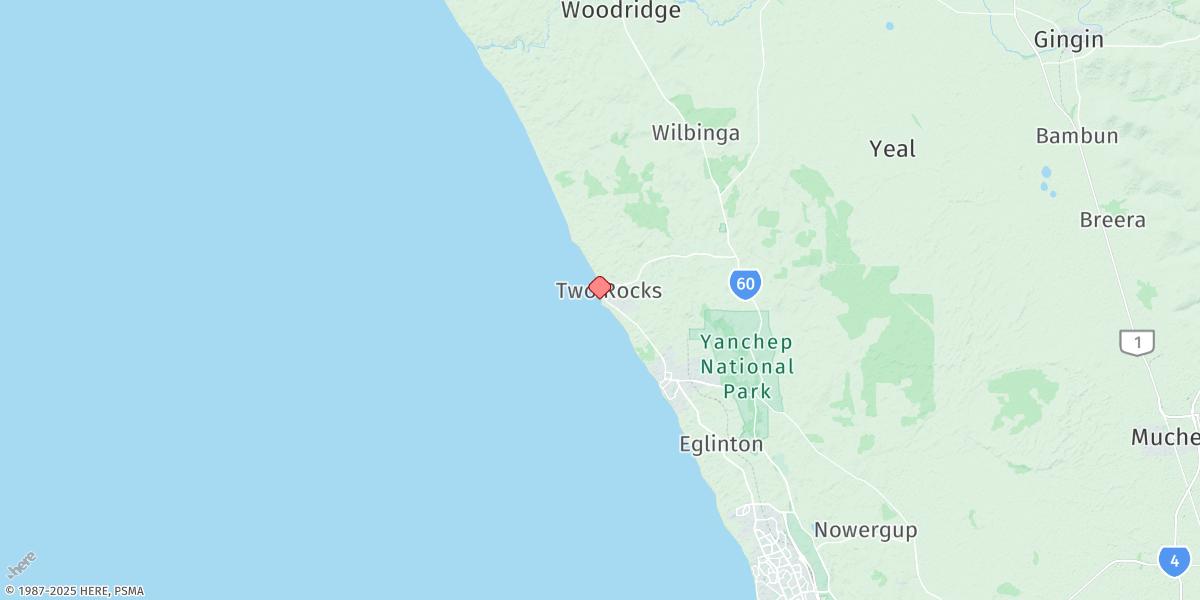 Map of Two Rocks Marina