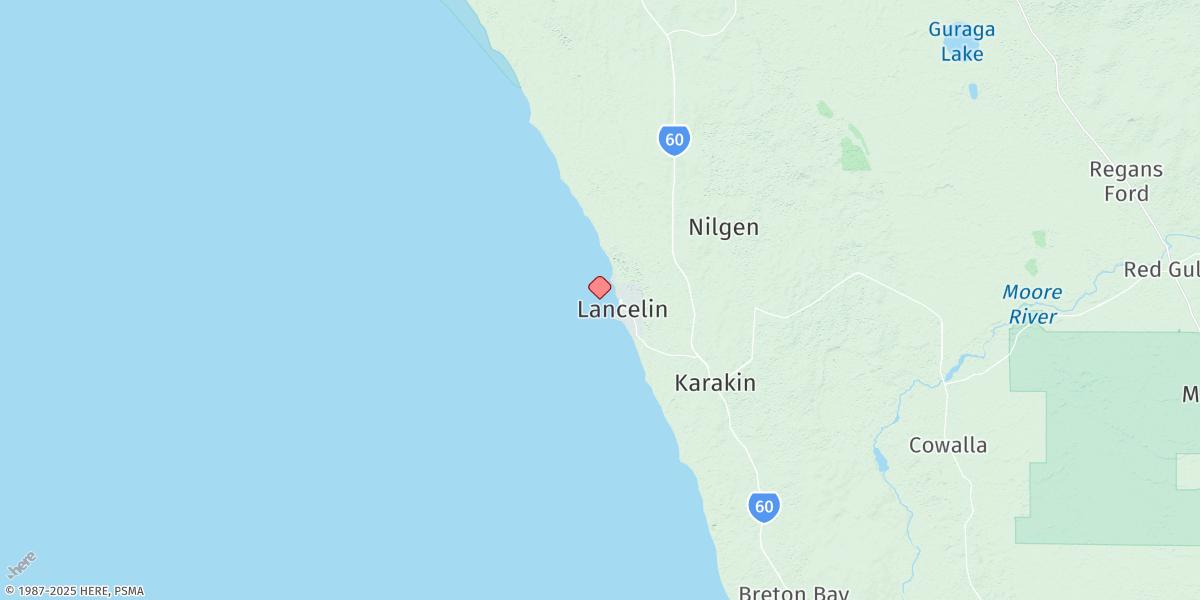 Map of Lancelin