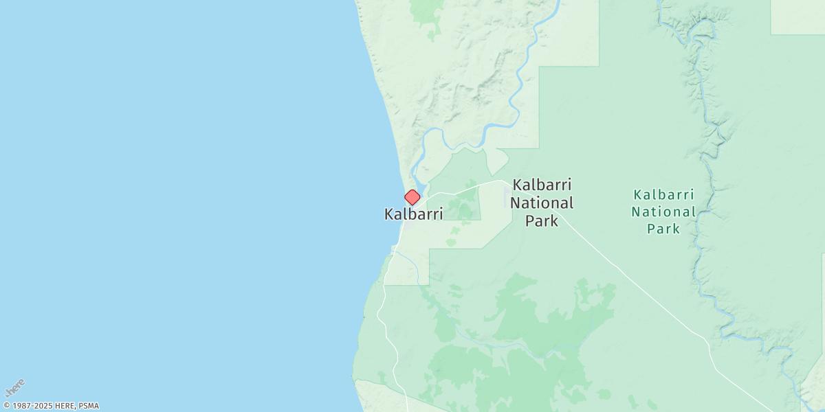 Map of Kalbarri