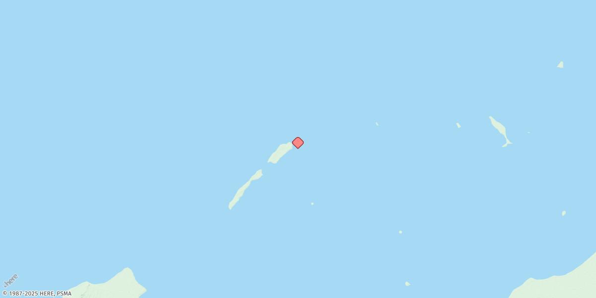 Map of North Muiron Island