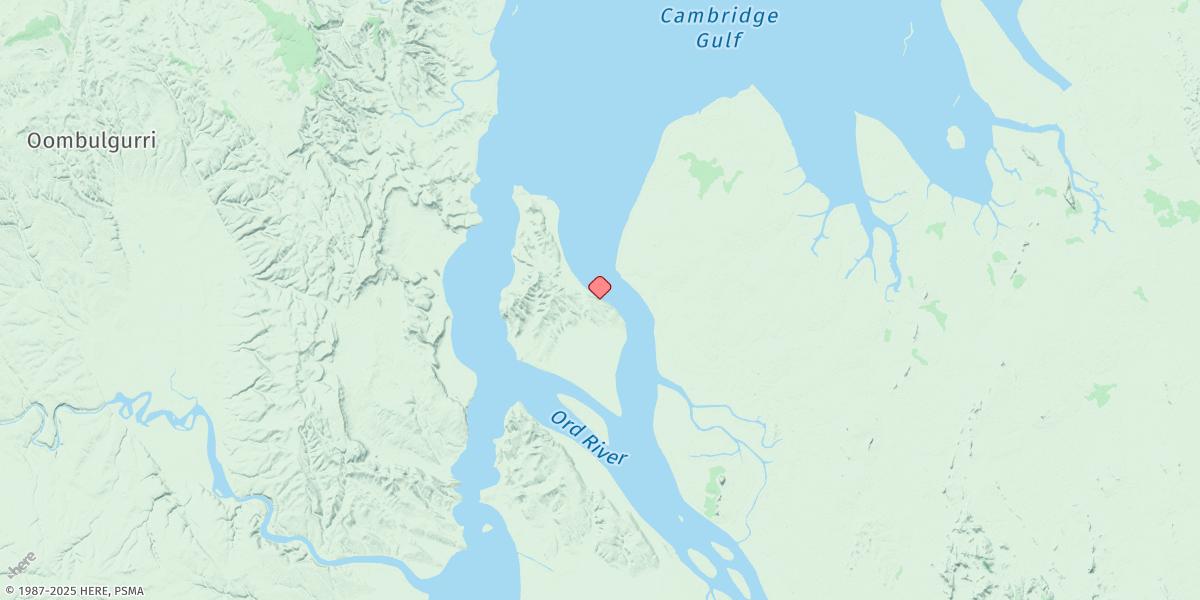 Map of Adolphus Island