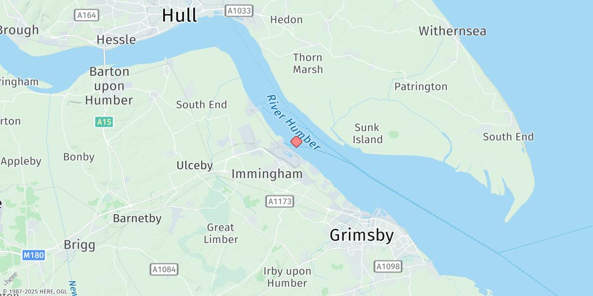 Map of Immingham