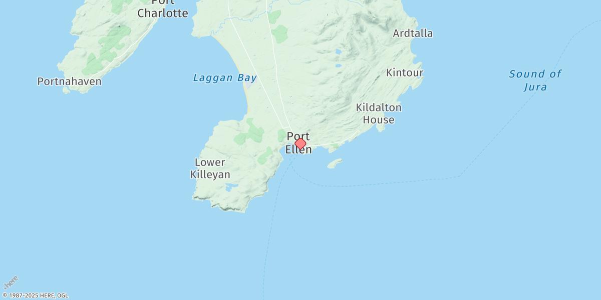 Map of Port Ellen (Islay)