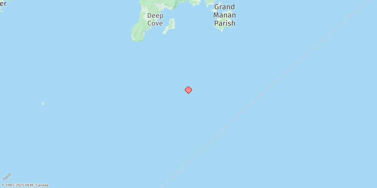 Map of Gannet Rock