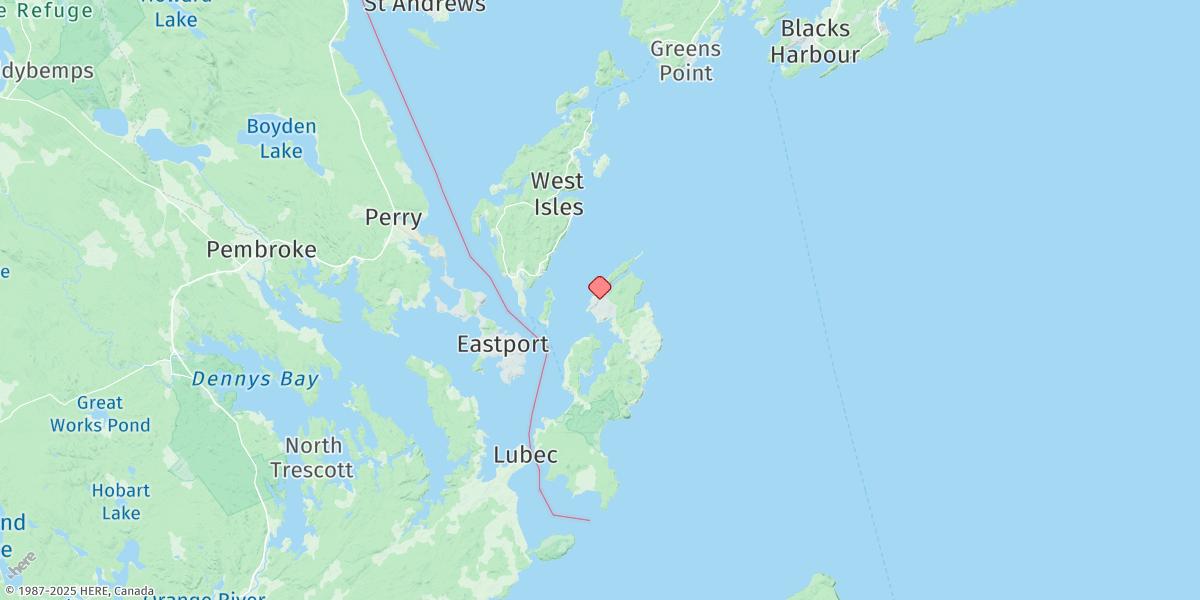 Map of Wilsons Beach