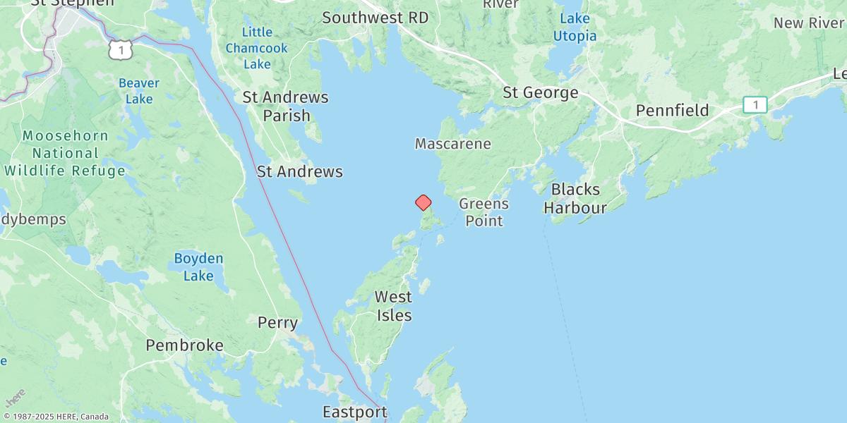 Map of McMaster Island
