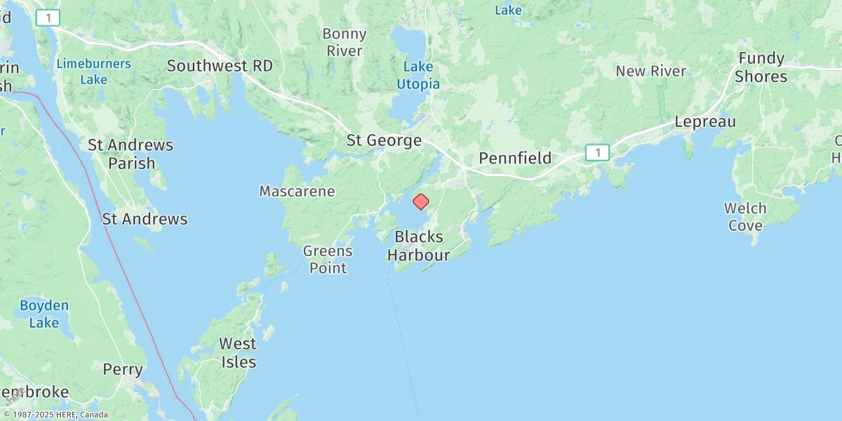 Map of Letang Harbour