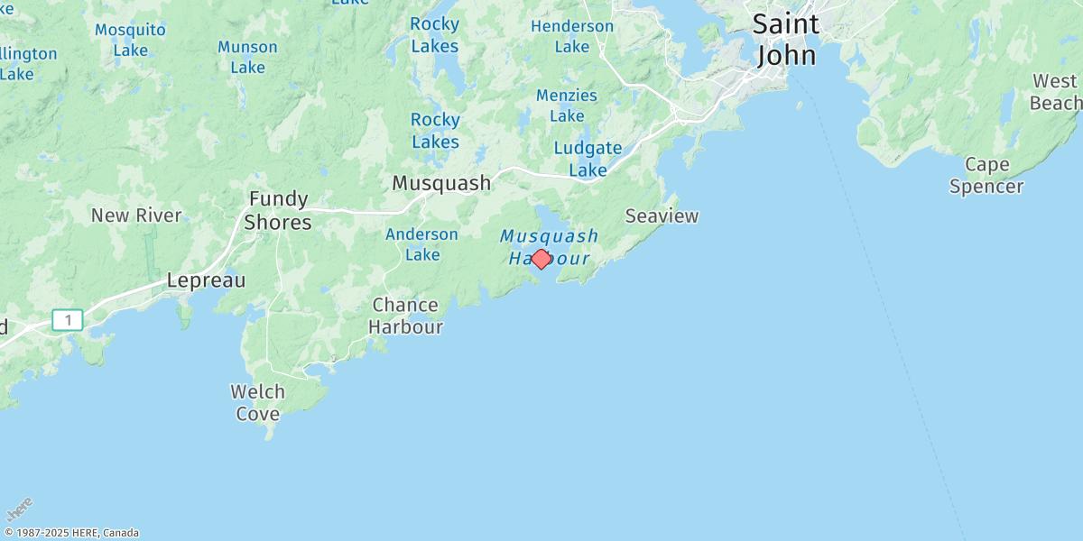 Map of Musquash Harbour