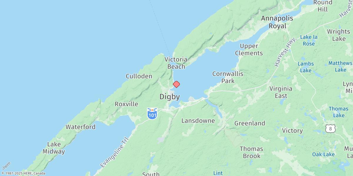 Map of DIGBY