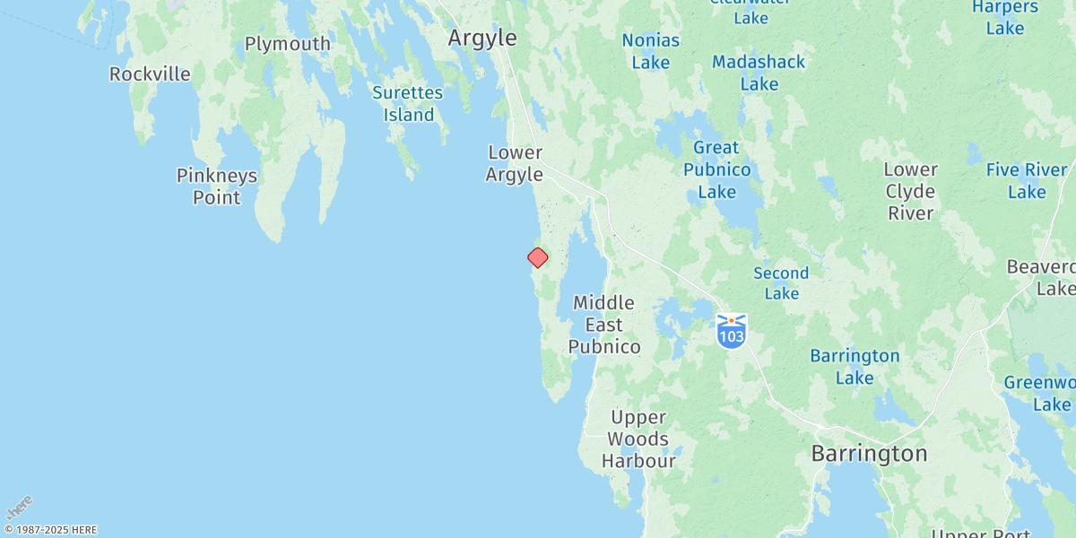 Map of ABBOTTS HARBOUR