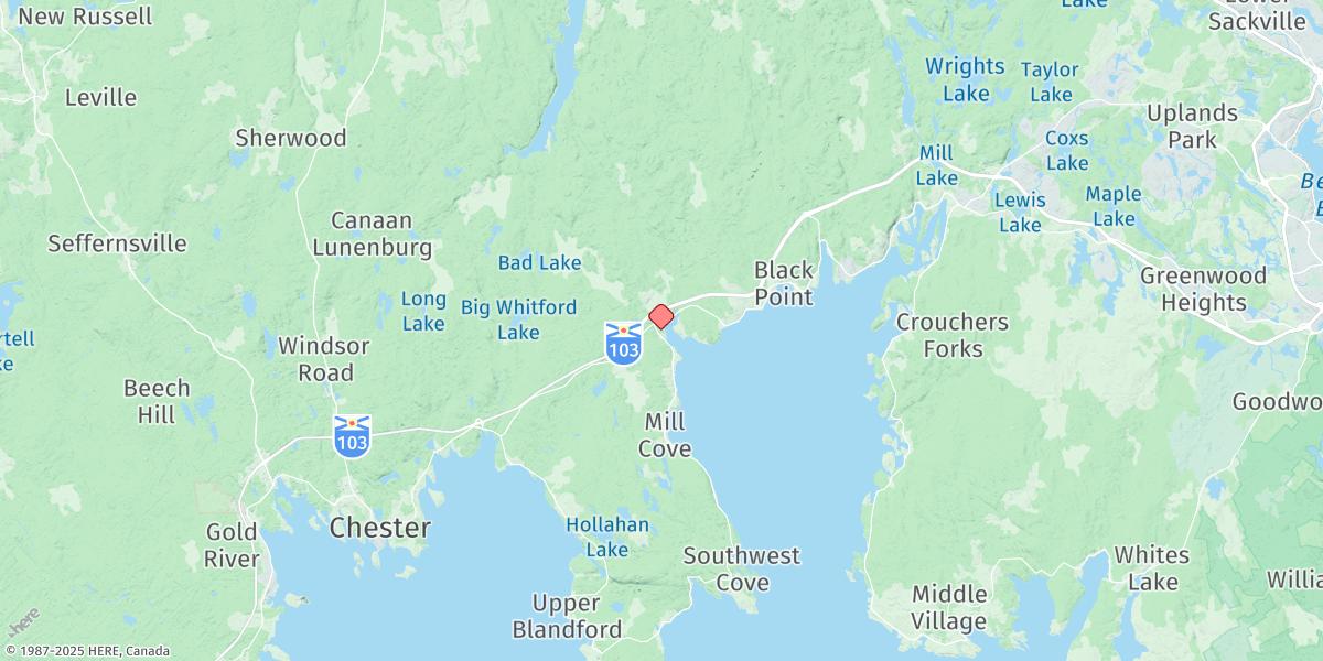 Map of HUBBARDS
