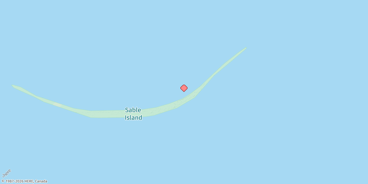Map of Sable Island
