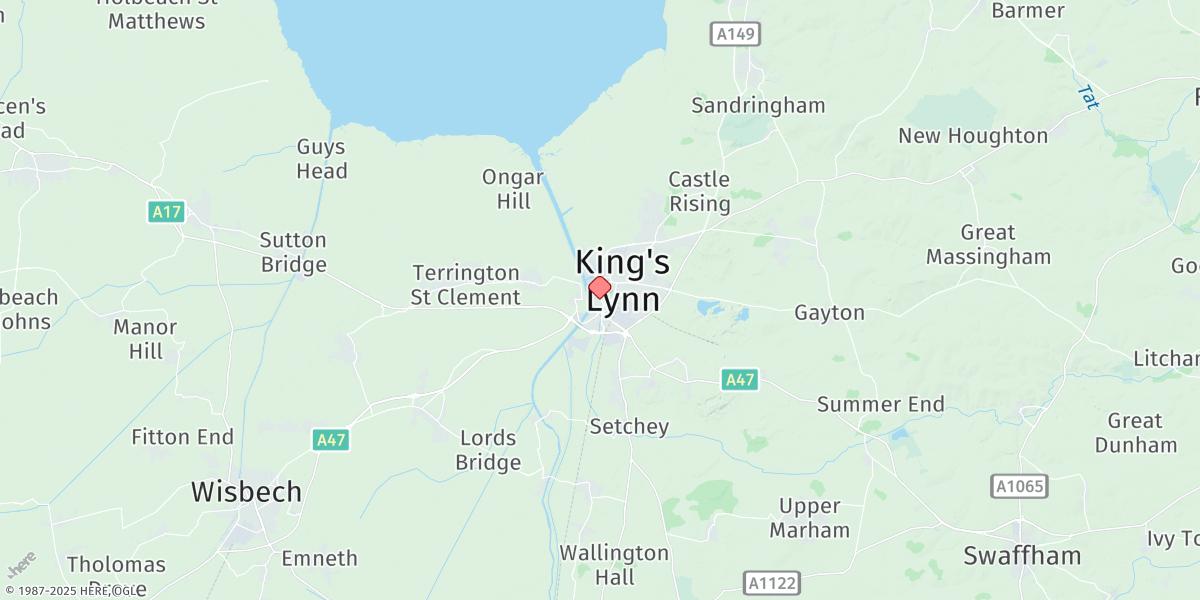 Map of Kings Lynn