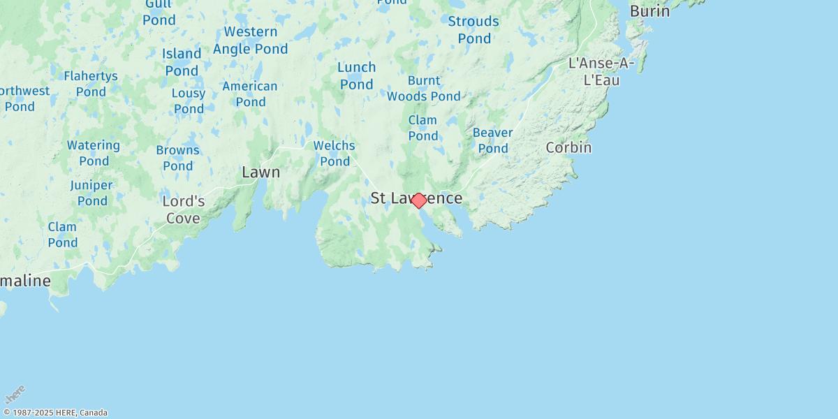 Map of Great St Lawrence