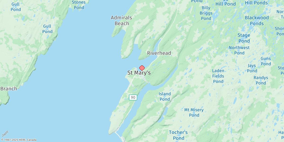 Map of St Mary's Harbour