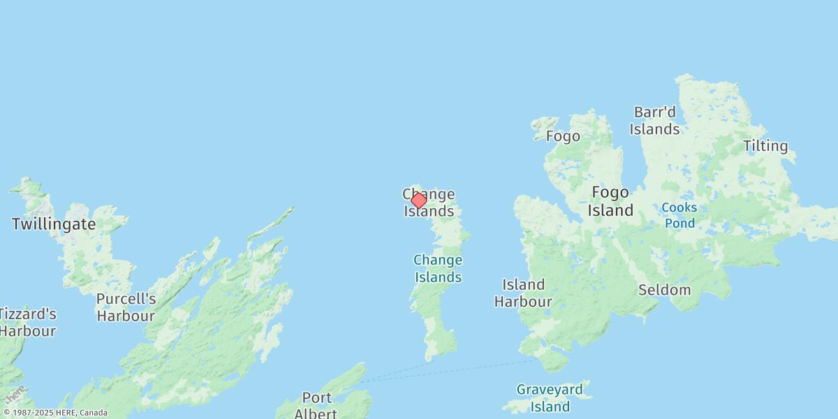 Map of CHANGE ISLANDS