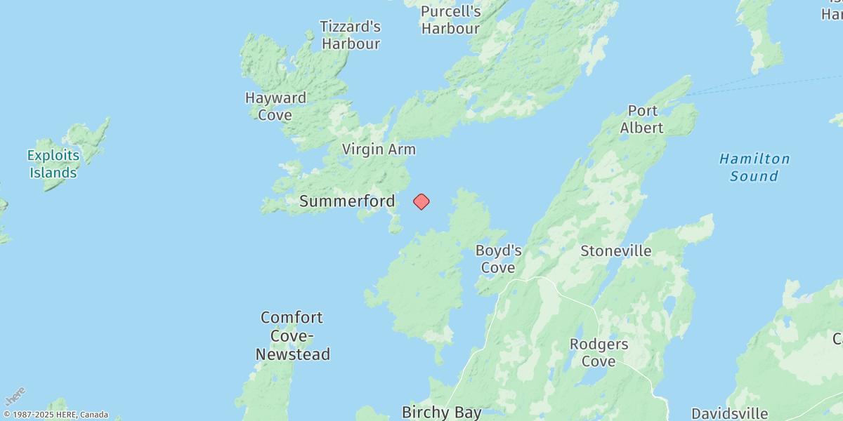 Map of DILDO RUN (CAUSEWAY)