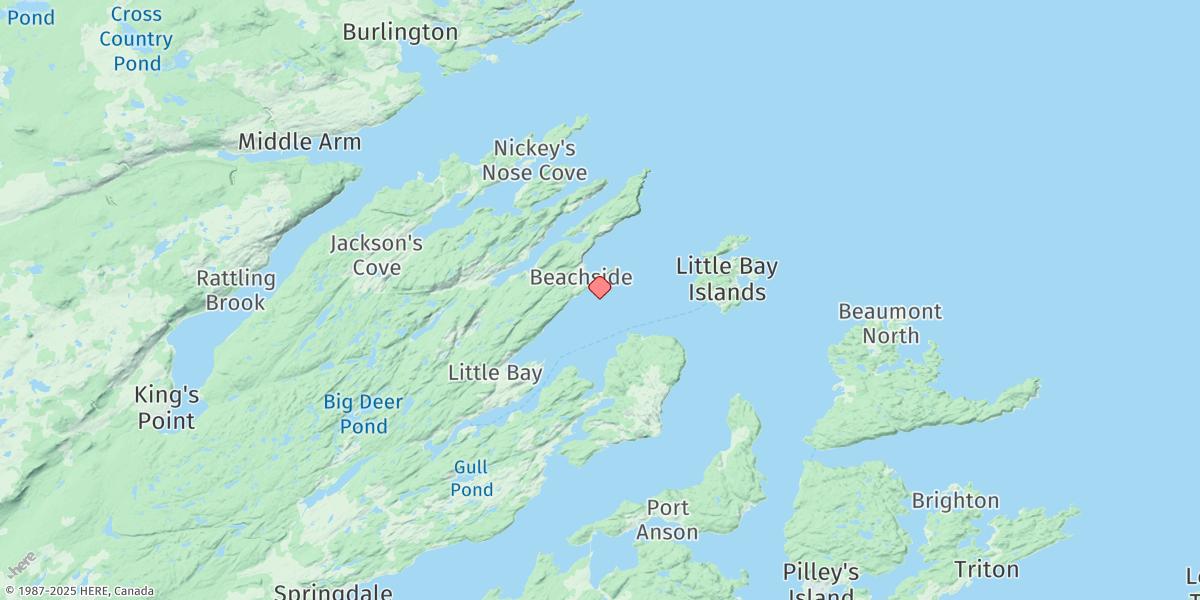 Map of BEACHSIDE