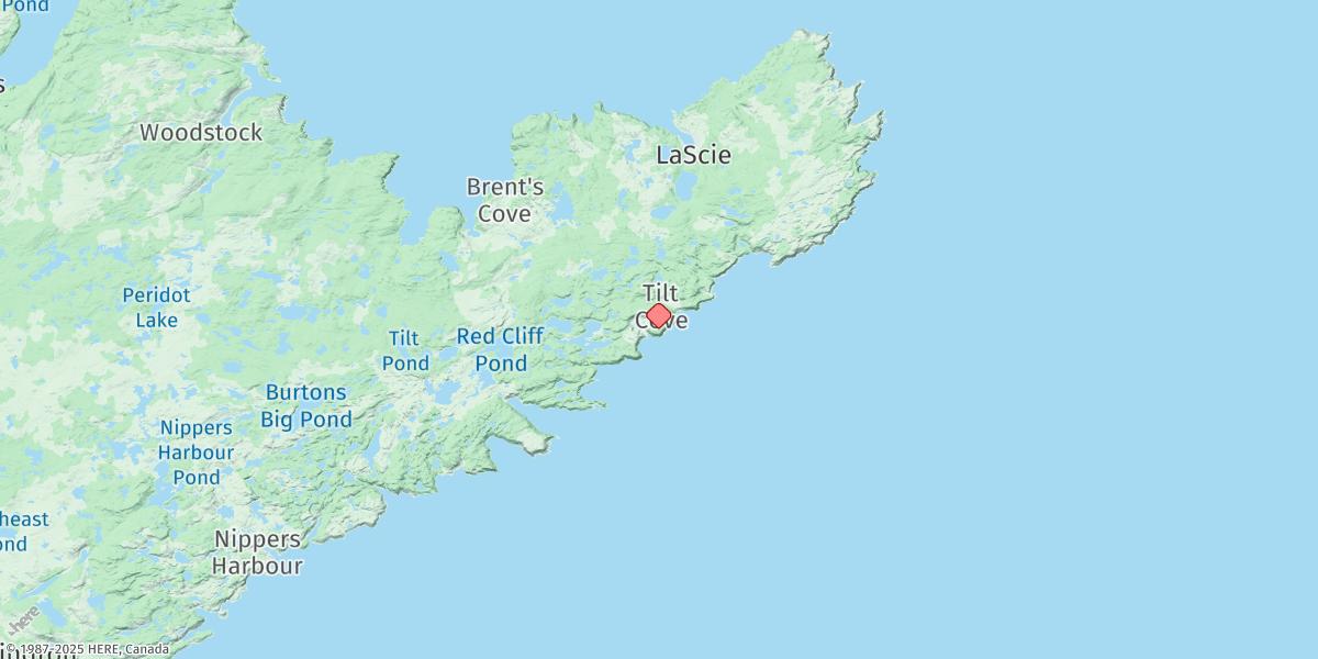 Map of TILT COVE