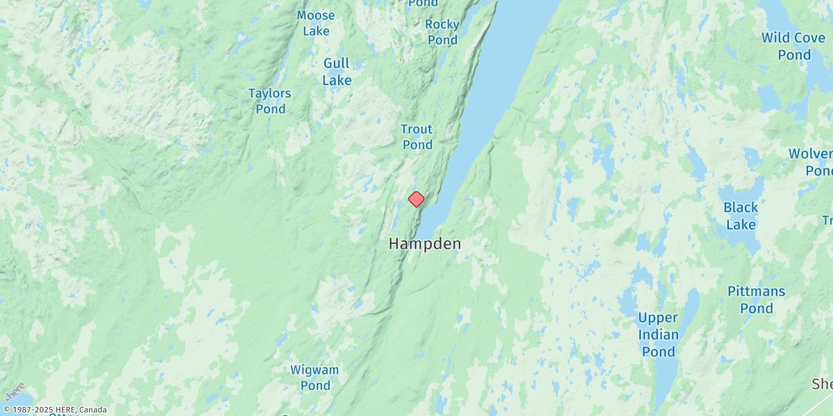 Map of HAMPDEN